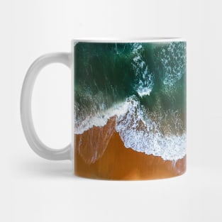 Green ocean waves Mug